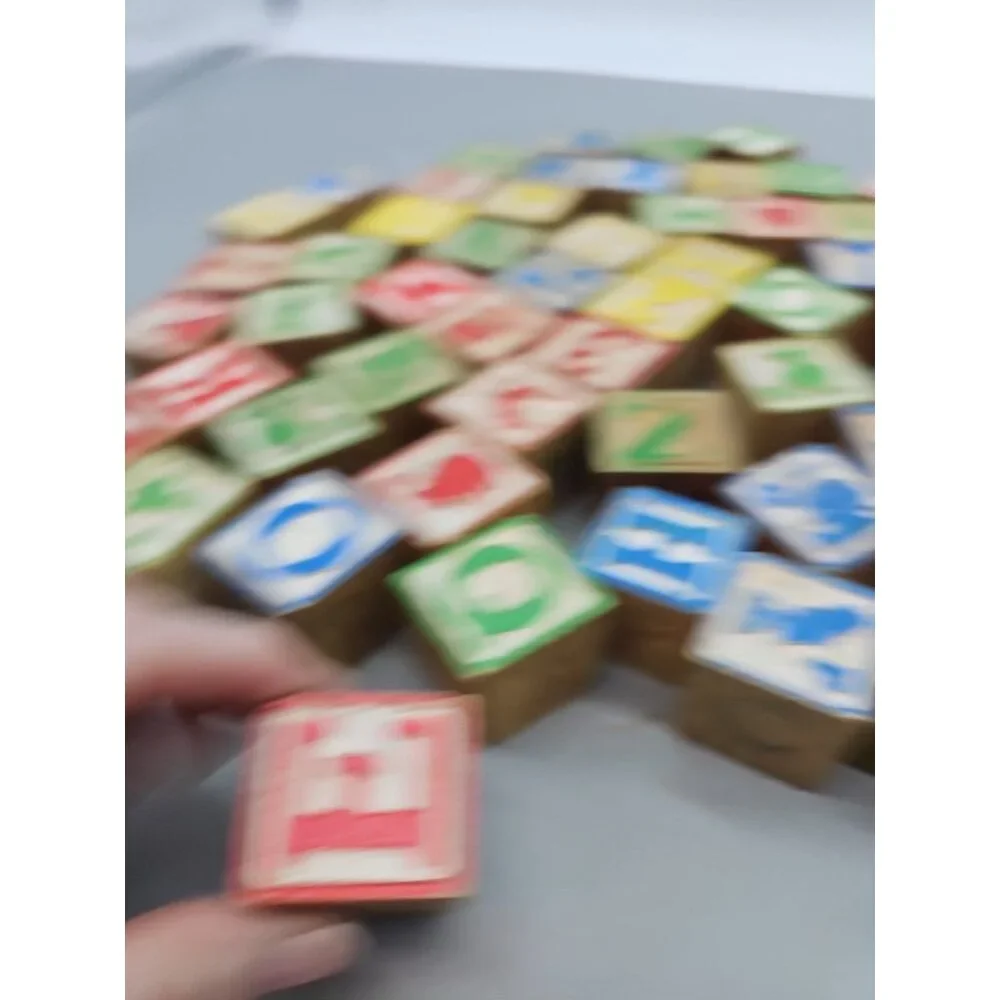 Wooden Alphabet And Numbers Blocks For Kids 61 Blocks Total -‎ 1  1/4
